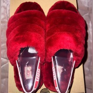 Ugg fluff slides kids 6